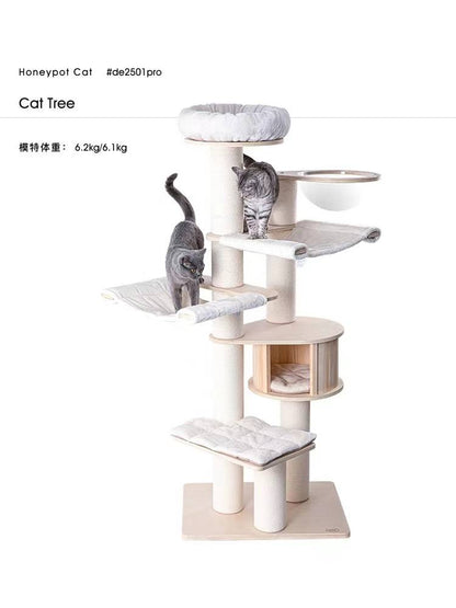 HONEYPOT CAT Solid Wood Cat Tree PRO - 2501pro+(BACK ORDER)